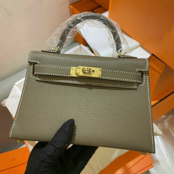 エルメスHERMES 063-HKL19YPJDH　2022最新入荷 ミニ ケリー トップハンドルバッグ トートバッグ ハンドバッグ 2way 斜め掛け ショルダーバッグ レディースかばん