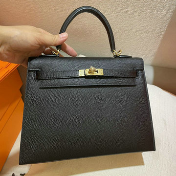 エルメス HERMES 063-HKL25SSJBK　2022最新入荷 ケリー トップハンドルバッグ トートバッグ ハンドバッグ 2way 斜め掛け ショルダーバッグ レディースかばん