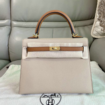 エルメス HERMES 063-HKL25SSPJFZ　2022最新入荷 ケリー トップハンドルバッグ トートバッグ ハンドバッグ 2way 斜め掛け ショルダーバッグ レディースかばん