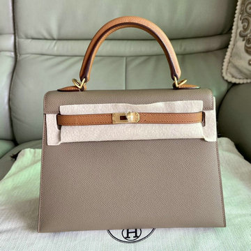 エルメス HERMES 063-HKL25SSPJHZ　2022最新入荷 ケリー トップハンドルバッグ トートバッグ ハンドバッグ 2way 斜め掛け ショルダーバッグ レディースかばん