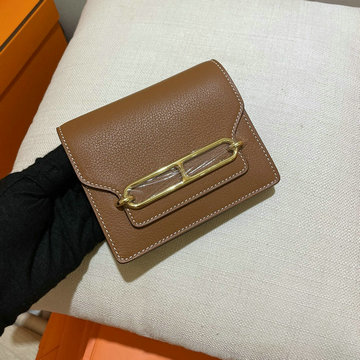 エルメス HERMES 063-HRL12EVJJZ　2022年最新入荷 RoulisSlim ミニ ショルダーウォレット ブタ鼻 短財布 ウェストバッグ チェストバッグ クロスボディバッグ
