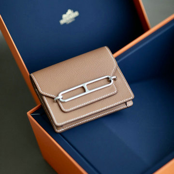 エルメス HERMES 063-HRL12EVYQT　2022年最新入荷 RoulisSlim ミニ ショルダーウォレット ブタ鼻 短財布 ウェストバッグ チェストバッグ クロスボディバッグ