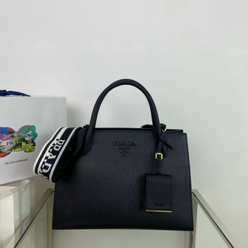 プラダ PRADA GH-PD1BA155ZBK　2022年最新入荷 トップハンドバッグ トートバッグ 2way ショルダーバッグ カーフスキン レディースかばん