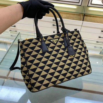 プラダ PRADA GH-PD1BA274XWBK　2022年最新入荷 ガレリア ジャカードファブリック ハンドバッグ トートバッグ 2way 斜め掛け ショルダーバッグ レディースかばん