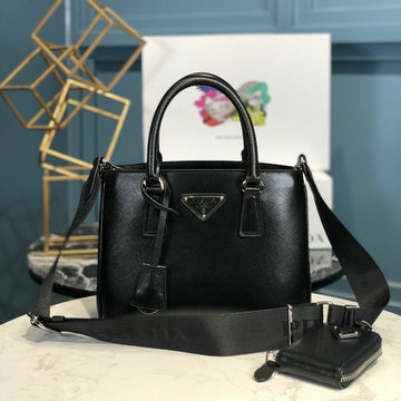 商品名称：プラダ PRADA GH-PD1BA296BK　2022年最新入荷 ガレリア サフィアーノレザー ミニバッグ ハンドバッグ トートバッグ 2way 斜め掛け ショルダーバッグ レディースかばん