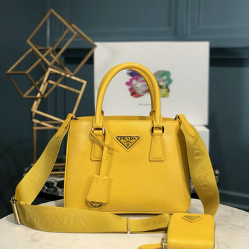 商品名称：プラダ PRADA GH-PD1BA296YL　2022年最新入荷 ガレリア サフィアーノレザー ミニバッグ ハンドバッグ トートバッグ 2way 斜め掛け ショルダーバッグ レディースかばん