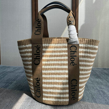 商品名称：クロエ CHLOE GH-CLE6047TKQ　2022年最新入荷 Woody スモールカゴバッグ ドローストリングクロージャー トートバッグ 斜め掛け ショルダーバッグ クロスボディバッグ