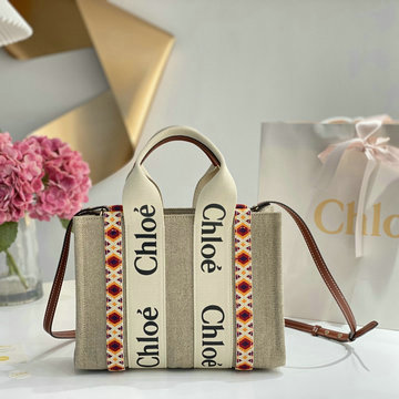 クロエ CHLOE GH-CLE7666BBH　2022年最新入荷 Woody スモール トートバッグ ハンドバッグ 2way 斜め掛け ショルダーバッグ クロスボディバッグ