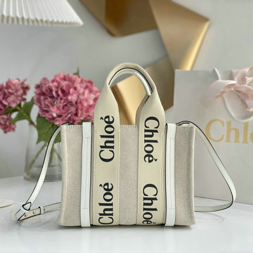 クロエ CHLOE GH-CLE7666BBS　2022年最新入荷 Woody スモール トートバッグ ハンドバッグ 2way 斜め掛け ショルダーバッグ クロスボディバッグ
