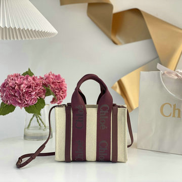 クロエ CHLOE GH-CLE7666BXJ　2022年最新入荷 Woody スモール トートバッグ ハンドバッグ 2way 斜め掛け ショルダーバッグ クロスボディバッグ