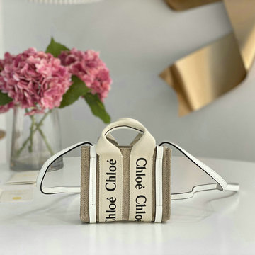商品名称：クロエ CHLOE GH-CLE7667BBS　2022年最新入荷 Woody ナノ トートバッグ ハンドバッグ 2way 斜め掛け ショルダーバッグ クロスボディバッグ