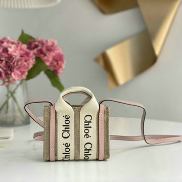 クロエ CHLOE GH-CLE7667BYF　2022年最新入荷 Woody ナノ トートバッグ ハンドバッグ 2way 斜め掛け ショルダーバッグ クロスボディバッグ