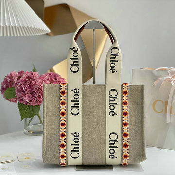 クロエ CHLOE GH-CLE7888BBH　2022年最新入荷 Woody ミディアム トートバッグ ハンドバッグ 2way 斜め掛け ショルダーバッグ クロスボディバッグ