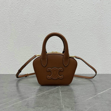 商品名称：セリーヌ CELINE XX-CE110462PZS　2022年最新入荷 ミニ ボウリングバッグ トートバッグ ハンドバッグ 2way 斜め掛け ショルダーバッグ カーフレザー