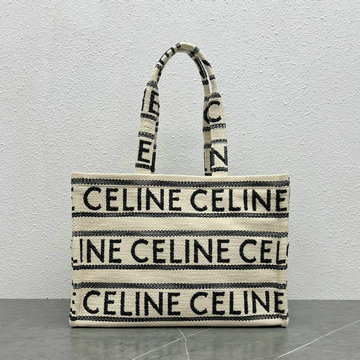 セリーヌ CELINE XX-CE196762BBS　2022年最新入荷 ラージ カバ タイス トートバッグ 肩掛け ショルダーバッグ ハンドバッグ ビーチバッグ テキスタイル カーフスキン