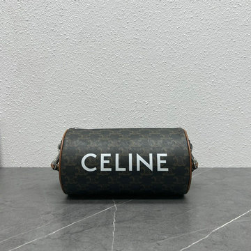 商品名称：セリーヌ CELINE XX-CE110052BKF　2022年最新入荷 シリンダーバッグ 斜め掛け ショルダーバッグ クロスボディバッグ CELINEプリント入り トリオンフキャンバス