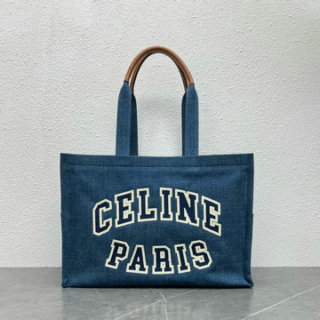 セリーヌ CELINE XX-CE196762NLS　2022年最新入荷 ラージ カバ タイス トートバッグ 肩掛け ショルダーバッグ ハンドバッグ ビーチバッグ デニム