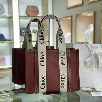 クロエ CHLOE 99-CLE7888PZS　2022年最新入荷 Woody ラージトートバッグ ハンドバッグ トップハンドルバッグ コットンキャンバス