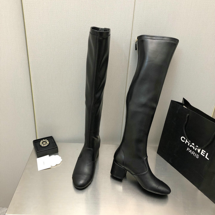 シャネル CHANEL 26-CHJ22065P　2022年秋冬最新入荷 ウィメンズ ロングブーツ ローヒールシューズ レディースシューズ カジュアルシューズ 靴