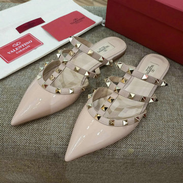 ヴァレンティノ Valentino 26-VTJ22028F　2022年最新入荷 ロックスタッズ スリングバック パンプス ローヒールサンダル ピンヒール レディースシューズ 靴