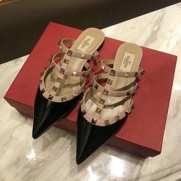 ヴァレンティノ Valentino 26-VTJ22028K　2022年最新入荷 ロックスタッズ スリングバック パンプス ローヒールサンダル ピンヒール レディースシューズ 靴