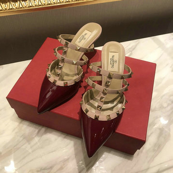 商品名称：ヴァレンティノ Valentino 26-VTJ22029J　2022年最新入荷 ロックスタッズ スリングバック パンプス ローヒールサンダル ピンヒール レディースシューズ 靴