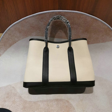 エルメス HERMES 063-H600330BPBK　2022最新入荷 ガーデンパーティー トートバッグ ハンドバッグ ショッピングバッグ キャンパス TCレザー