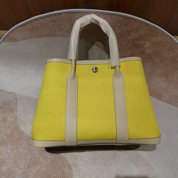 エルメス HERMES 063-H600330BPYB　2022最新入荷 ガーデンパーティー トートバッグ ハンドバッグ ショッピングバッグ キャンパス TCレザー