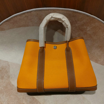 エルメス HERMES 063-H600330BPYZ　2022最新入荷 ガーデンパーティー トートバッグ ハンドバッグ ショッピングバッグ キャンパス TCレザー