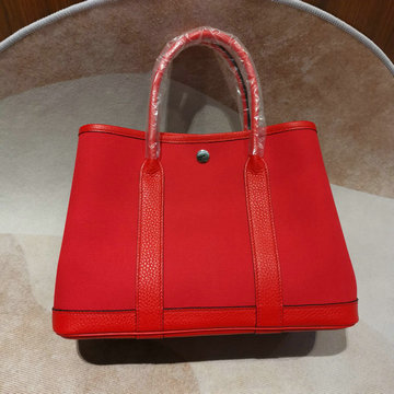 エルメス HERMES 063-H600330BQRD　2022最新入荷 ガーデンパーティー トートバッグ ハンドバッグ ショッピングバッグ キャンパス TCレザー