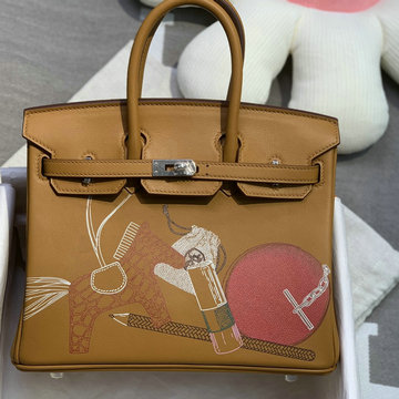 エルメス HERMES 063-HBK25SFYYJZ　2022最新入荷 バーキンバッグ トップハンドルバッグ トートバッグ ハンドバッグ レディースかばん swift革