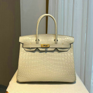 エルメス HERMES 063-HBK30ENQJBH　2022最新入荷 バーキンバッグ トップハンドルバッグ トートバッグ ハンドバッグ レディースかばん クロコ革