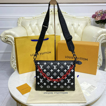 商品名称：ルイヴィトン LOUISVUITTON 057-M59398　2021年最新入荷 クッサン PM ショルダーバッグ クロスボディバッグ レディースかばん モノグラム パターン ラムレザー