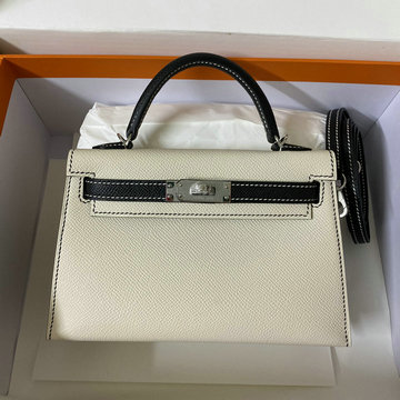 エルメス HERMES 063-HKL19SBPBYB　2022最新入荷 ミニ ケリー トップハンドルバッグ トートバッグ ハンドバッグ 2way 斜め掛け ショルダーバッグ エプソン