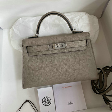 エルメス HERMES 063-HKL19SBQYLQ　2022最新入荷 ミニ ケリー トップハンドルバッグ トートバッグ ハンドバッグ 2way 斜め掛け ショルダーバッグ エプソン