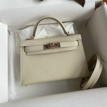 エルメス HERMES 063-HKL19SBPNMNB　2022最新入荷 ミニ ケリー トップハンドルバッグ トートバッグ ハンドバッグ 2way 斜め掛け ショルダーバッグ エプソン