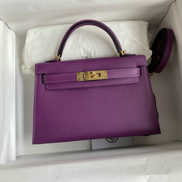 エルメス HERMES 063-HKL19SQJHZ　2022最新入荷 ミニ ケリー トップハンドルバッグ トートバッグ ハンドバッグ 2way 斜め掛け ショルダーバッグ エプソン