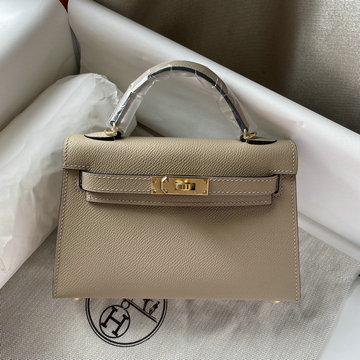エルメス HERMES 063-HKL19SQJQH　2022最新入荷 ミニ ケリー トップハンドルバッグ トートバッグ ハンドバッグ 2way 斜め掛け ショルダーバッグ エプソン