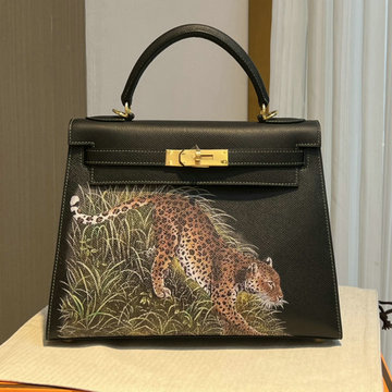 エルメス HERMES 063-HKL28ESYJBK　2022最新入荷 ケリー トップハンドルバッグ トートバッグ ハンドバッグ 2way 斜め掛け ショルダーバッグ ヴォーエプソ