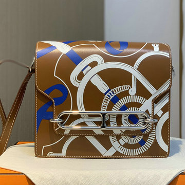 エルメス HERMES 063-HRL23BYYZS　2022年最新入荷 ルリ ミニ フラップバッグ 斜め掛け ショルダーバッグ クロスボディバッグ レディースかばん BOX革