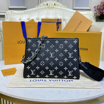 ルイヴィトン LOUISVUITTON 057-M21661Z　2022年最新入荷 クッサン PM 斜め掛け ショルダーバッグ クロスボディバッグ ウィメンズバッグ ラムレザー