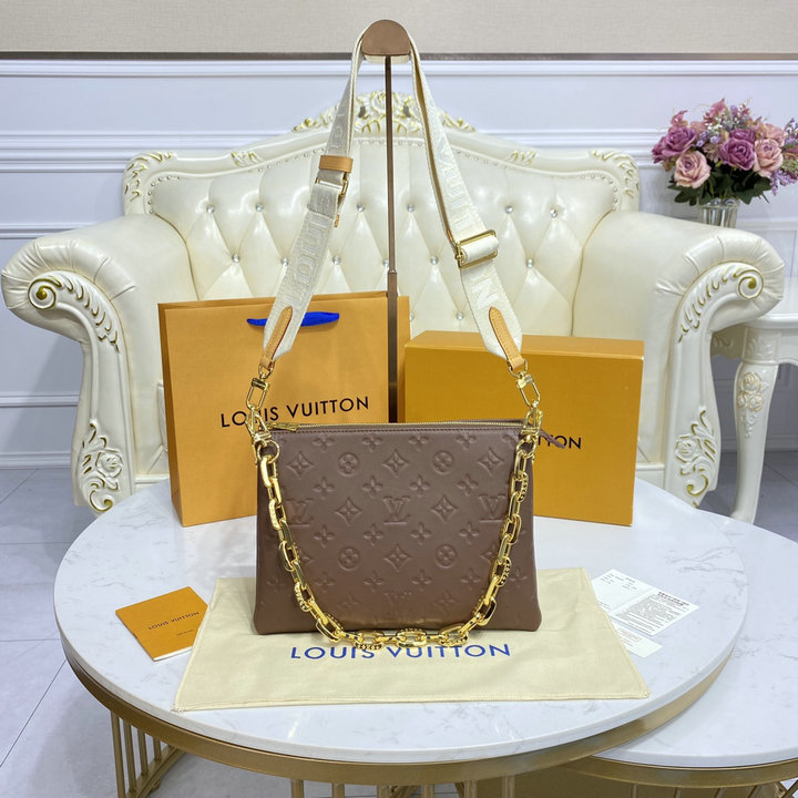 ルイヴィトン LOUISVUITTON 057-M59277　2022年最新入荷 クッサン PM 斜め掛け ショルダーバッグ クロスボディバッグ ウィメンズバッグ ラムレザー