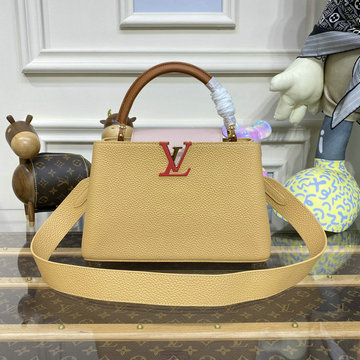 商品名称：ルイヴィトン LOUISVUITTON 057-M20784　2022年最新入荷 カプシーヌ MM トップハンドルバッグ トートバッグ ハンドバッグ 2way 斜め掛け ショルダーバッグ