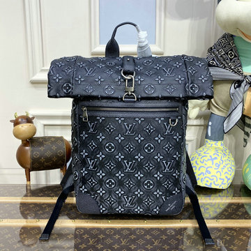 ルイヴィトン LOUISVUITTON 057-M21359　2022年最新入荷 ロール トップ バックパック メンズ リュックサック リュック ディパックバッグ 大容量 メンズかばん レザー
