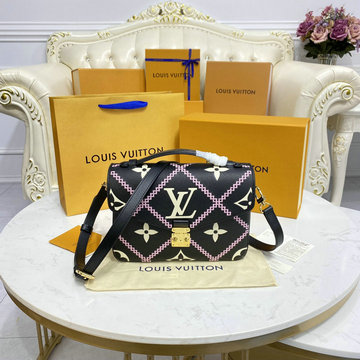 ルイヴィトン LOUISVUITTON 057-M46028　2022年最新入荷 ポシェット メティス MM トップハンドルバッグ トートバッグ 2way ショルダーバッグ バイカラー