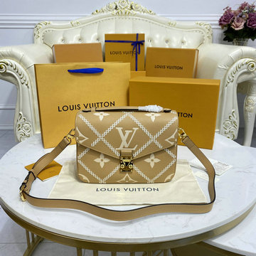ルイヴィトン LOUISVUITTON 057-M46018　2022年最新入荷 ポシェット メティス MM トップハンドルバッグ トートバッグ 2way ショルダーバッグ バイカラー