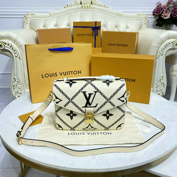 ルイヴィトン LOUISVUITTON 057-M46018B　2022年最新入荷 ポシェット メティス MM トップハンドルバッグ トートバッグ 2way ショルダーバッグ バイカラー