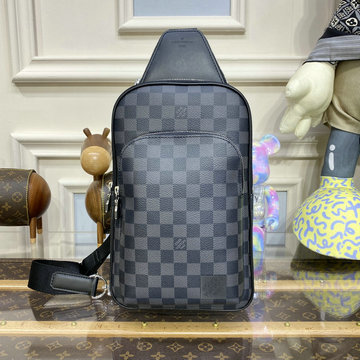 商品名称：ルイヴィトン LOUISVUITTON 057-N45302　2022年最新入荷 アヴェニュー スリングバッグ ウェストバッグ ベルトバッグ チェストバッグ ダミエグラフィット
