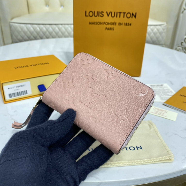 ルイヴィトン LOUISVUITTON 057-M60574F　2020年最新入荷 ジッピー コイン パース コインケース 小銭入れ ファスナー短財布 モノグラムアンプラント レザー