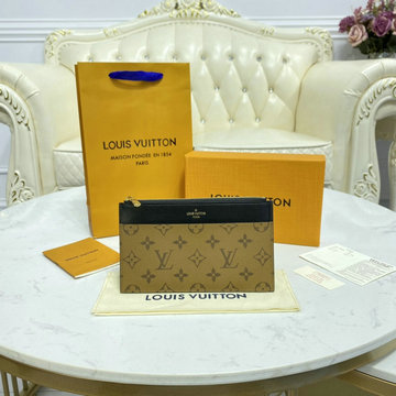 ルイヴィトン LOUISVUITTON 057-M80390　2020年最新入荷 スリム パース 手持ちかばん ジッピーウォレット カードスロット付き ファスナー長財布 モノグラムリバース